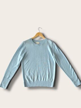 Caslon Light Blue Wool Blend Crewneck Sweater